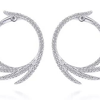 Elegant silver snake-shaped hoop earrings with detailed scales.