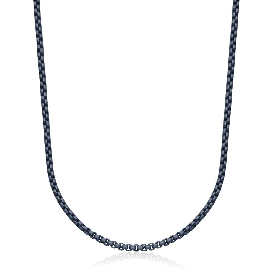 Simple silver chain necklace with a classic design.
